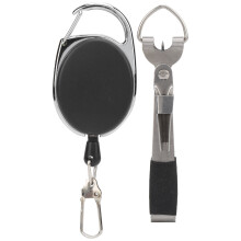 Quick Knotter Fishing Tool, Stainless Steel Retractor For Cutting Line And Clearing Hook Eyes, Portable Multifunctional Gear With D-Ring Design
