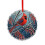 Vintage Red Cardinal Glass Ornament Round 1 Pack 1