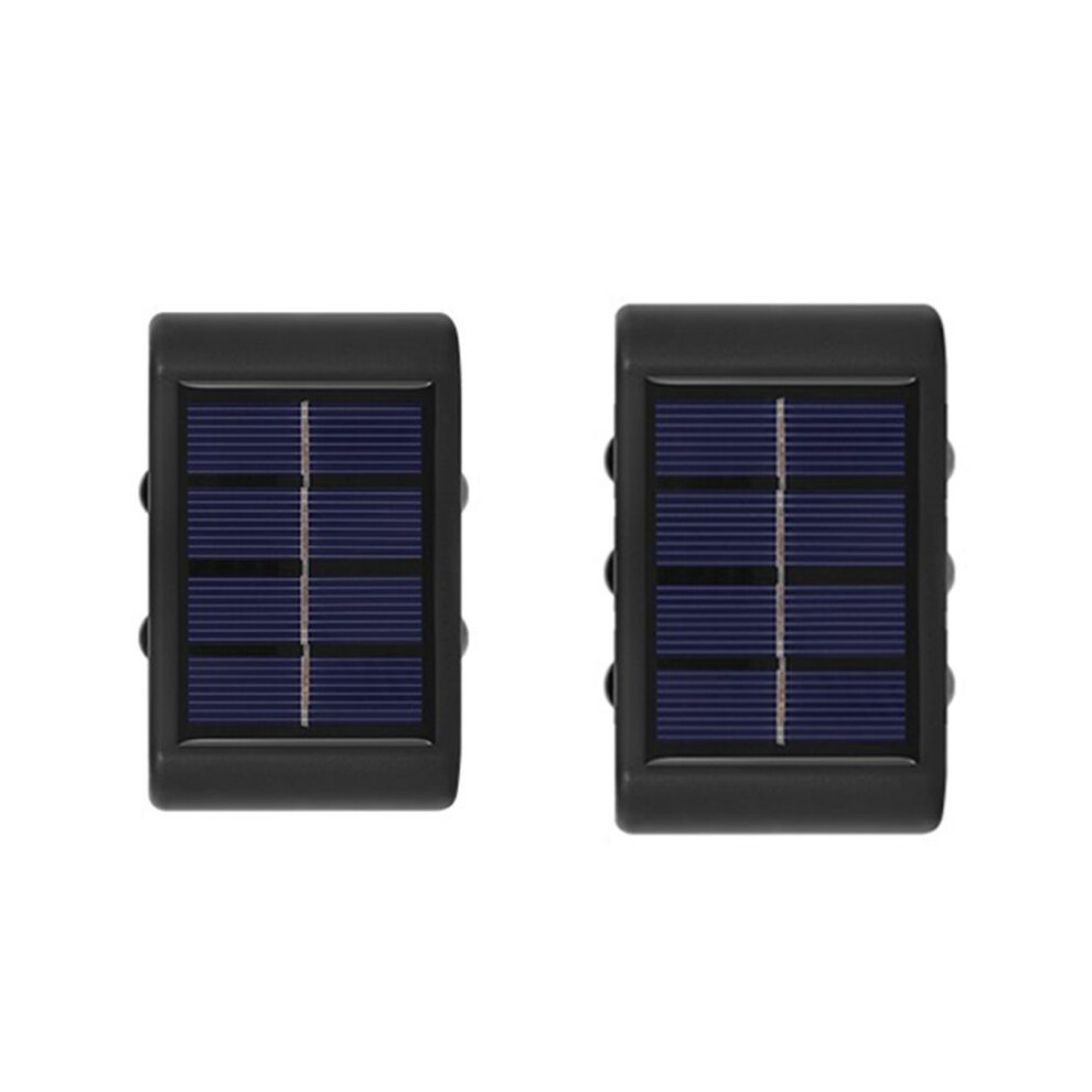 Led Solar Wall Outdoor Waterproof Fence Solar Yard And Ornamental Garden Ing,Warm Light 6034148783062