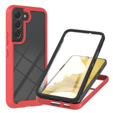 Robuste, schlanke rote Hülle für Samsung Galaxy A14 5G 6,6" (2023), stoßfest, sturzsicher, mit integriertem Displayschutz, kompatibel mit