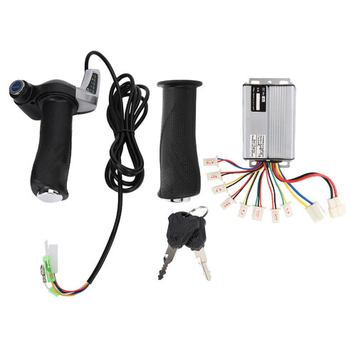 Battery Connector Terminal Controller with Heat Dissipation Function, Sensitive Control Anti Skid Grooves Easy Installation for36V1000W Brushed 1