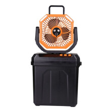 Portable Misting Fans 6L Water Tank, 20000mAh Rechargeable Outside Water Fans with Remote Control, LED Light Adjustable