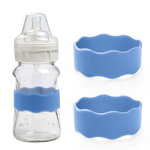Etiquetas azuis personalizadas para mamadeiras, faixas de silicone reutilizáveis com nome para creche/copos – 2 unidades, compatíveis com