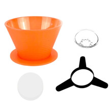 Pour over Coffee Dripper Filter Cup with Holder Slow Brewing Coffee Pour over Evenly Drip Filter Lazy Hand Filter Cup C
