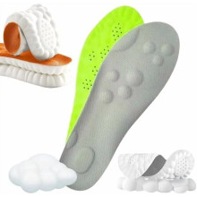 Stepskoinlägg för män och kvinnor – Massage, minnesskum, stöd för hålfoten, Trim-to-Fit-komfort – Kompatibel med de flesta skor