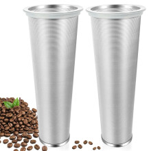 2 ST Cold Brew Coffee Filter, Rostfritt Stål Livsmedelskvalitet, Kaffebryggare, Tebryggare, Vattenfilter, Wide Mouth Mason Jar 64oz