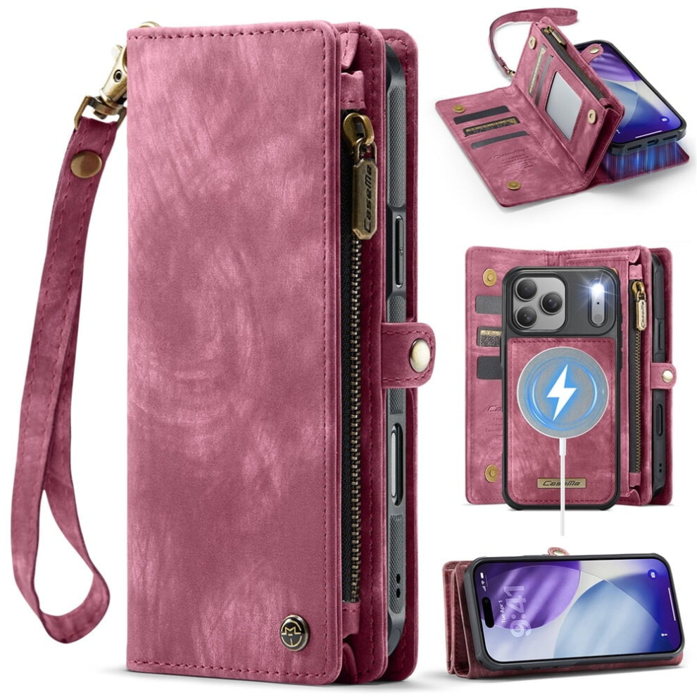 Caseme Leather Wallet Case For Iphone 17 Pro Max Red 9122141682417