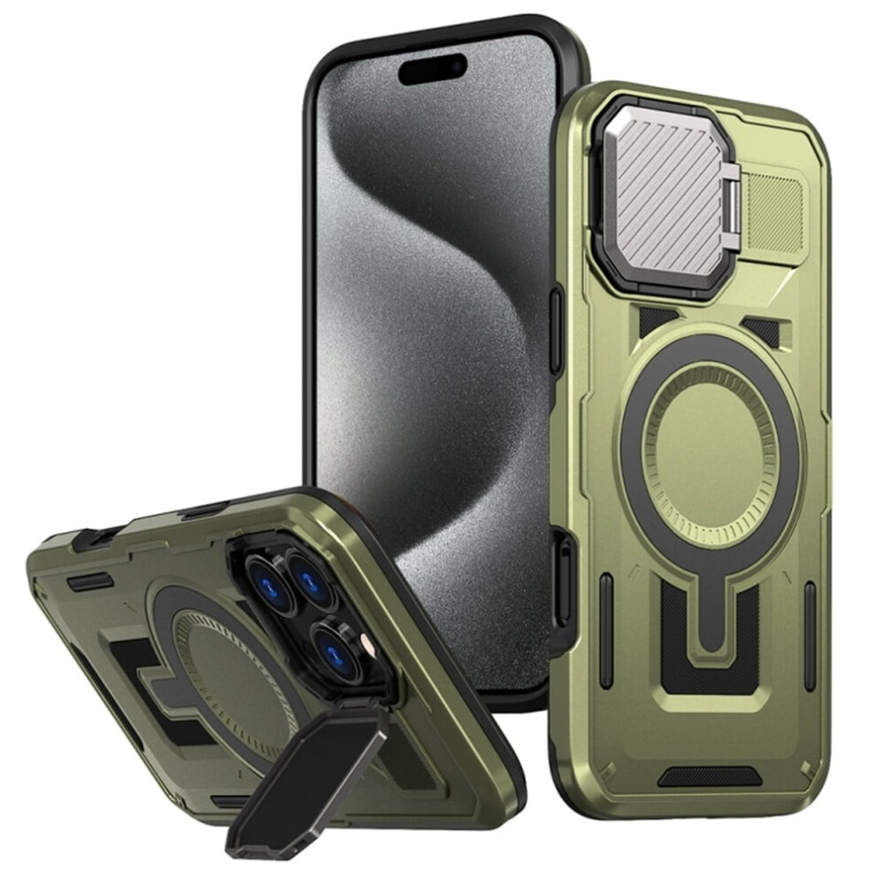 Iphone 15 Pro 6.1" Rugged Magnetic Case Â Green 9066521603510