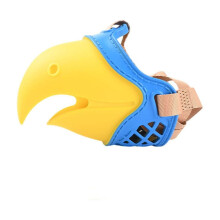 TPR Parrot Muzzle for Dogs – Biting, Barking & Chewing Control – Compatible with Small & Large Breeds, Greyhounds