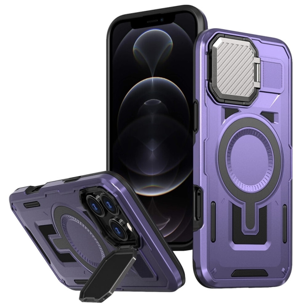 Rugged Magsafe Case For Iphone 12 Pro Max 6.7 Inch Purple 913211598726