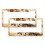 Floral Leaf License Plate Frames Metal 2-Pack 1