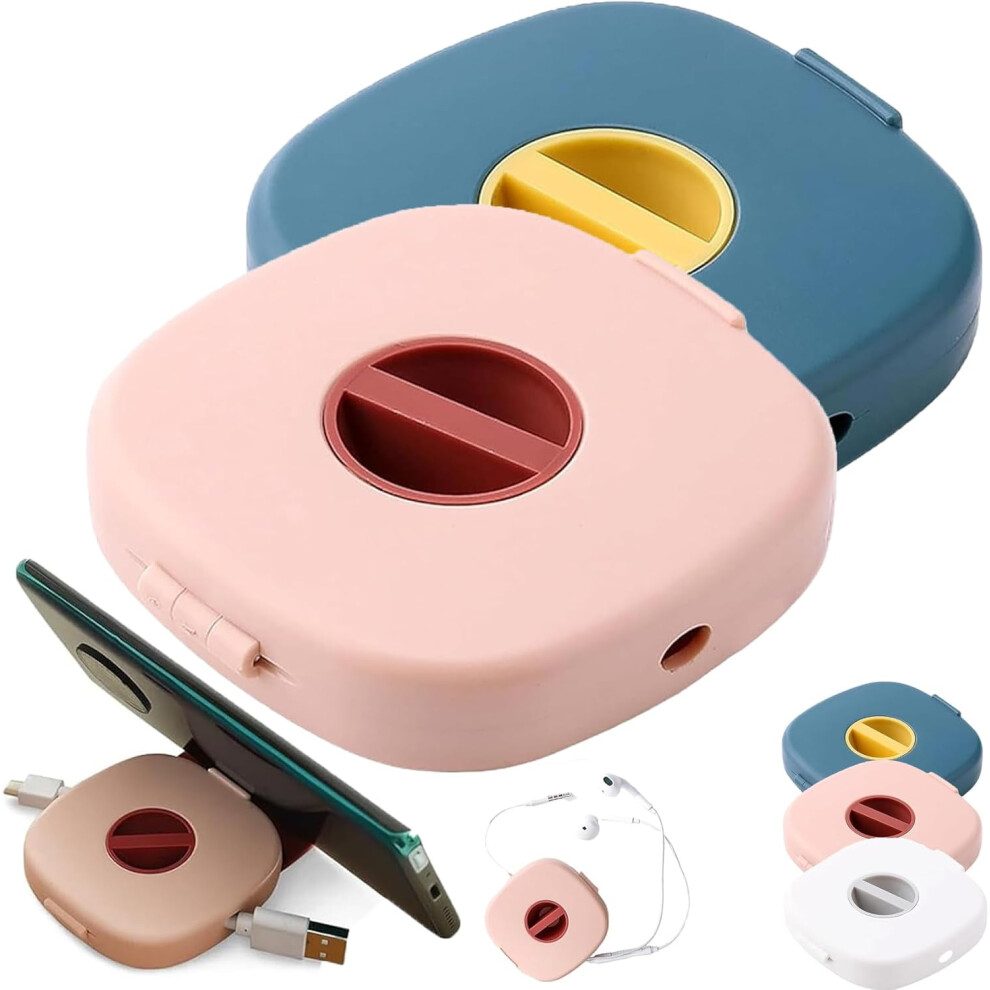 2026 New 2-In-1 Cable Winder & Phone Stand Â Durable Organizer For Earphones, Usb Cords, Desk Use, Compact Cord Winder With Stand 9327961774216