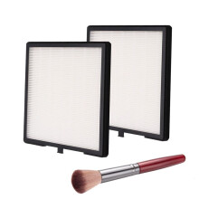 Lot de 2 Filtres de Rechange pour Collecteur de Poussière D'Ongles avec Brosse pour Enlever la Poussière et la Poudre D'Ongles