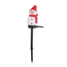 Lampe solaire bonhomme de neige pour jardin, 8,4 x 7,9 x 13,7 cm, allumage/extinction automatique, autonomie de 8 h, lampe LED résistante aux
