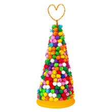 Pre-lit Decorated Tabletop Christmas Tree, Christmas Themed Decorations with Pine Cones, Pre-Lit Mini Christmas Tree The best Christmas gift