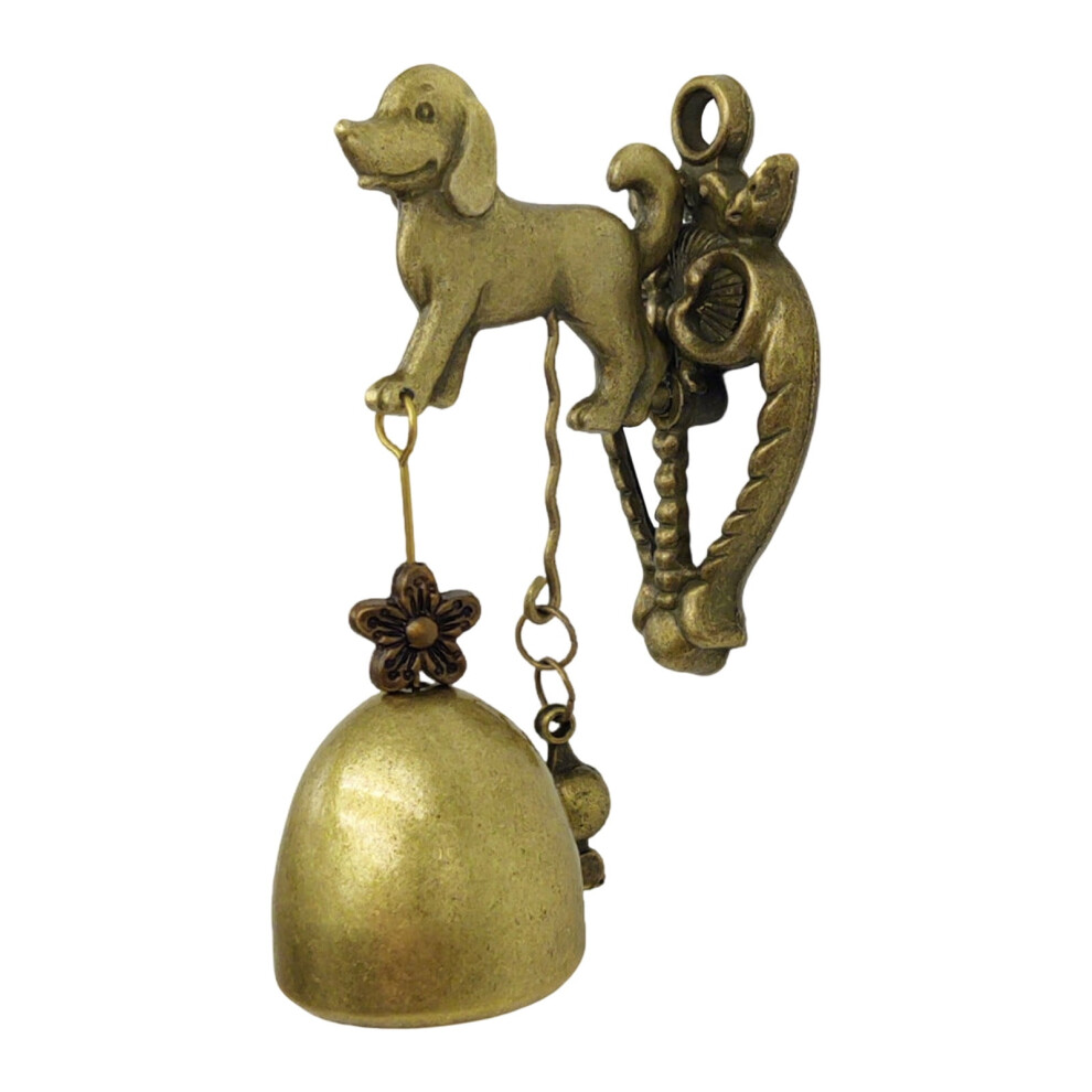 Vintage Metal Dog Doorbell Retro Hanging Bell 1 Piece 9066521601271
