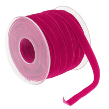 3/8" fløjlsbånd, 20 meter – blødt stof til gaveindpakning, hårsløjfer, blomster, bryllup, jul og hobbyartikler – kompatibel med