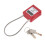 1pc Compact cable padlock with 2 keys long shackle safety lock different locking 1