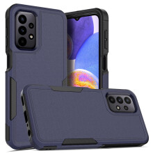 Coque Defender pour Samsung Galaxy A23 4G/5G – Ultra-résistante, anti-poussière, antichoc, antidérapante, bleue