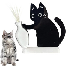 Black Cat Whiskers Holder Magnet Vase 1 Pc