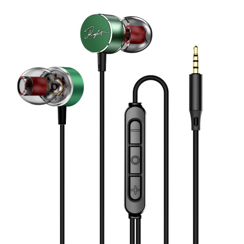 Wired Earbuds with Mic 10mm PU Driver Noise-Isolating