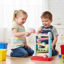 Colorful Marble Slide Toy – Ball Run Track Assembly Game(Multicolor)