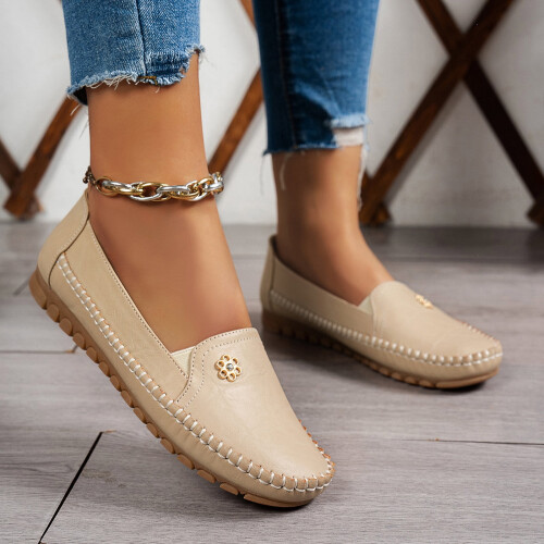 Willtoo Women's Orthopedic Leather Shoes Lightweight