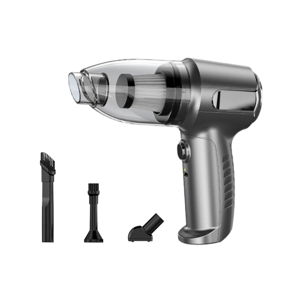 Handheld Car Vacuum Cleaner - Cordless 6000Pa Rechargeable Dust Buster With Multi-Nozzles, Compatible With Car/Home/Office - Silver 9327961771000