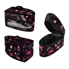 Breast Cancer Themed Pattern Polyester Iron Carrier Bag, Bag Only