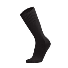Sports Socks for Youth Breathable Wicking Elastic Ribbed Design Black 6-14 Years