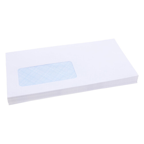 50pcs Secure Self-Sealing Envelopes With Left Window For Business And Personal Use Ideal For Mailing Documents Invitations