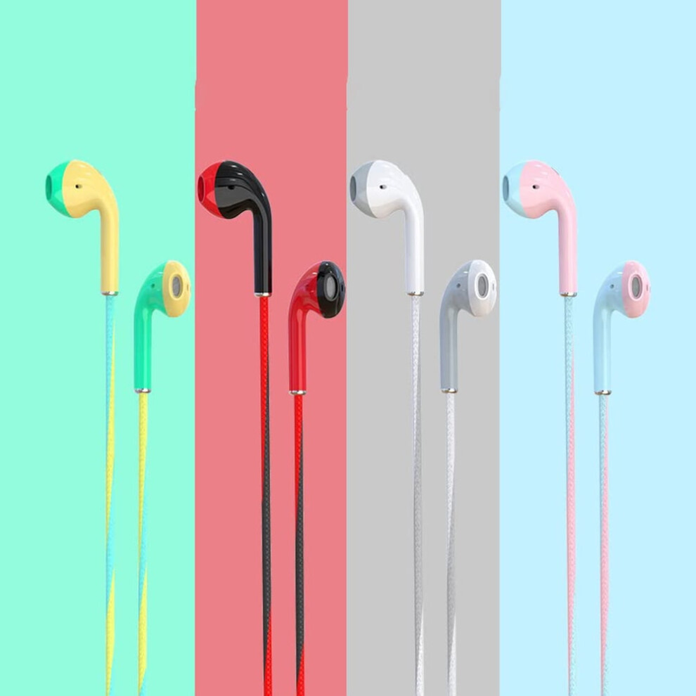 3.5Mm Wired Earphones With Hifi Sound & Mic, Ergonomic In-Ear For Music/Gaming/Sports/Classes, Compatible With Iphone, Ipad, Android 9353595686267