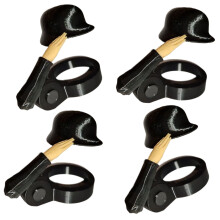 Innovative Soldier Salutes Beer Bottle Helmets Perfect Gift for Soldierly Fan and Unique Accessory for Special Event