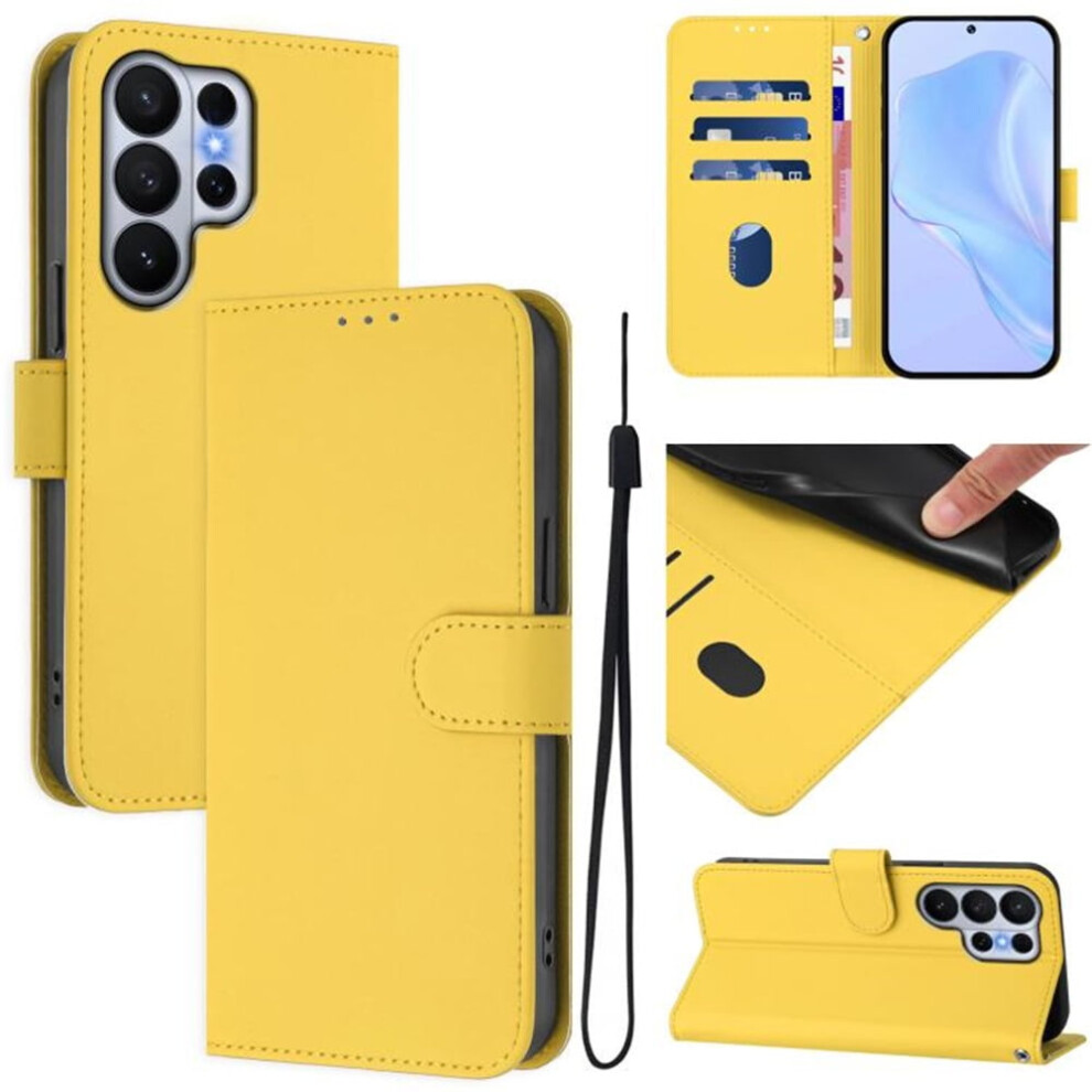 Wallet Case For Samsung Galaxy S26 Ultra 5G Pu Yellow 975221434074