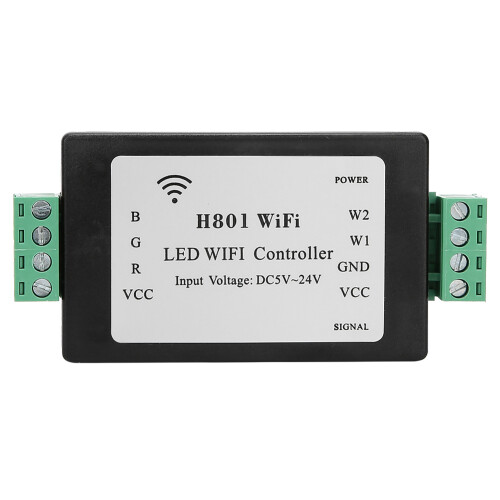 PWM Output Capable LED Controller, Supports Up To100Lamps, Robust WiFi Network Integration, DMX Decoder Capable, Automatic Reconnect Feature,