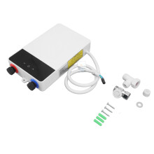 Încălzitor de apă cu control prin cip în timp real, oțel inoxidabil, 5500 W, 220 V, pentru apă caldă instantanee, instalare ascunsă și
