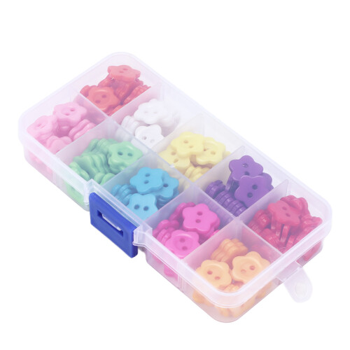 Creative Buttons for Sewing Projects Decorative Resin Buttons Versatile Crafting Tool Glossy Surface Water Resistant Mixed Sizes Smooth Edge DIY 1