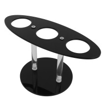 Acrylic Ice Cream & Sushi Display Stand 3 Holes for Parties Wedding Xmas Event