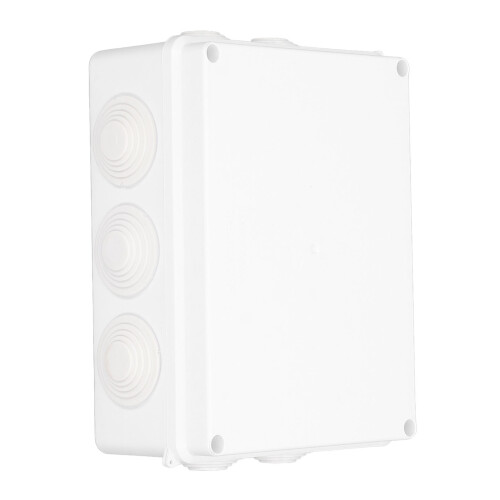 Caixa de junção elétrica externa IP65 à prova d'água, em plástico ABS, resistente à umidade e com proteção solar, caixa universal para 1