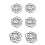 Decorative Metal Paper Clip Rust Proof Drop Shaped Wire Paperclips Durable Versatile For Organizing Diy Projects With Storage Box 8