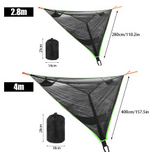 Tragbares Mehrpersonen-Camping-Dreieck-Hängematte, 150kg, 280x280cm