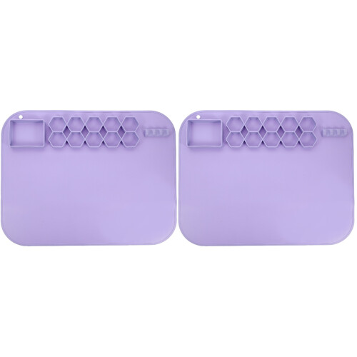 2Pièces Tapis Silicone Avec Pour Peinture Résine