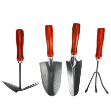 Durable Stainless Steel Garden Tools, Wooden Handle Gardening Set For Comprehensive Yard Tasks, 4Pcs/Set, Wide Application In Outdoor And Indoor