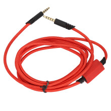 Cavo di ricambio per cuffie con interruttore di controllo silenzioso per gaming A10 A40 TR Rosso