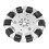 Βιομηχανικά ρομπότ μερών Omni Wheel360Degree περιστροφής εύκαμπτο Omni κατευθυντικό κράμα 4