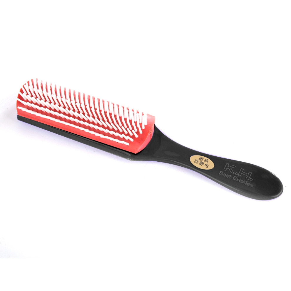 Black Nine-Row Scalp Massage Comb