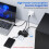 SA06 USB3.0 Splitter 2 Computers Shared Adapter Printer 2 in 4 Out Shared HUB 4