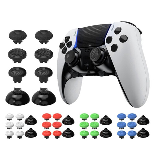 Rocker Cap & Paddle Accessory Set for PS5/PS4// Game Controller Handles Gaming Controller Accessories Red 2