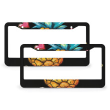 Pineapple License Plate Frames Aluminum 2-Pack