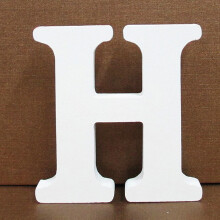 3,15 Zoll große, weiße, stehende Holzbuchstaben, unbehandelte Alphabet-Scheiben für DIY-Bastelarbeiten, Party-/Hochzeits-/Heimdekoration –